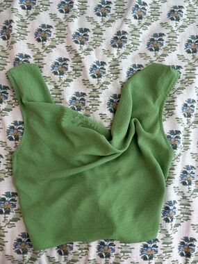 Zara Green Backless Top